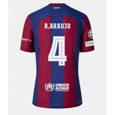 Barcelona Ronald Araujo #4 Hjemmedrakt Kvinner 2023-24 Kortermet